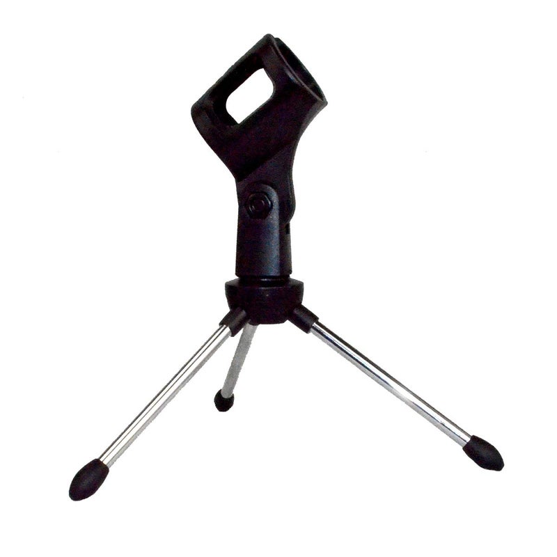 ChromaCast Super Lightweight Collapsible Desktop Microphone Tripod Stand with Mic Clip, Desk CC-TDMIC - Image 1